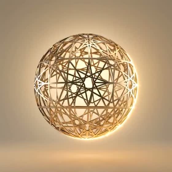 A filigree globe turning slowly, showing our reach from Multan to Dubai