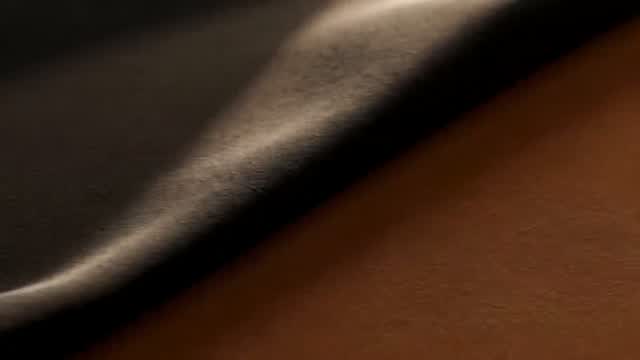 Premium nida and crepe fabric rippling in warm light